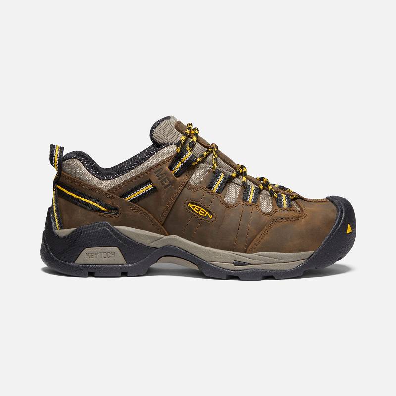 Keen Detroit XT Internal Met Steel Toe Sicherheitsschuhe Damen DE-04317 Cascade Brown/Goldenrod - Ke